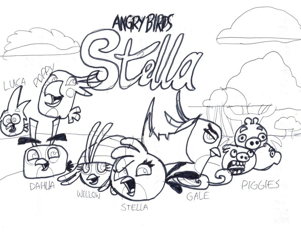 Angry Birds Stella poster