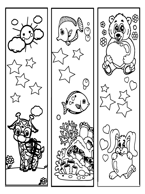 Animals Bookmark for Kids