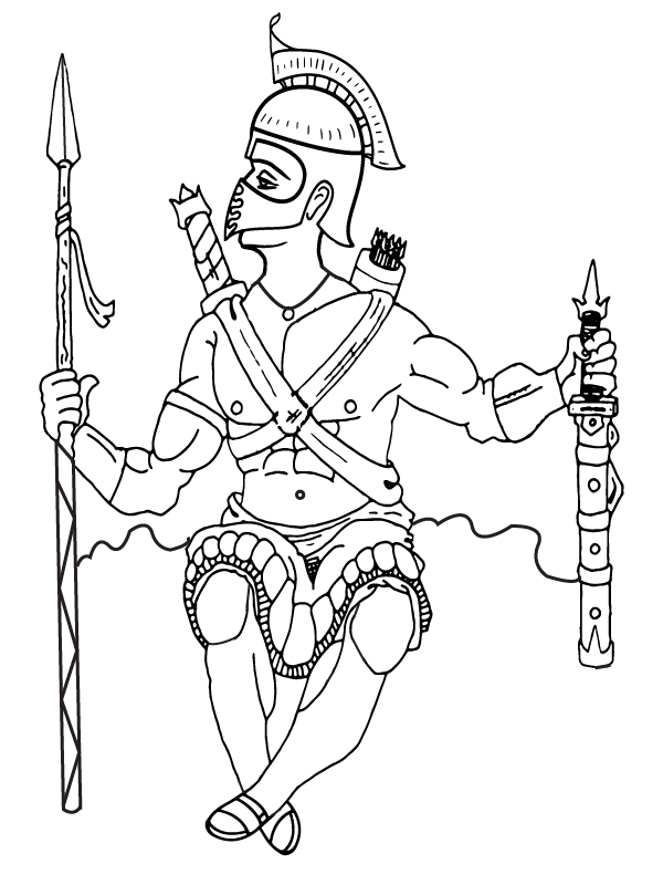 Ares Holding Spear and Small Sword