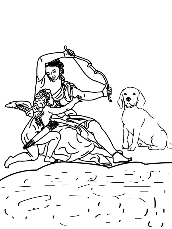 Artemis, Dog, and Sweet Cupid