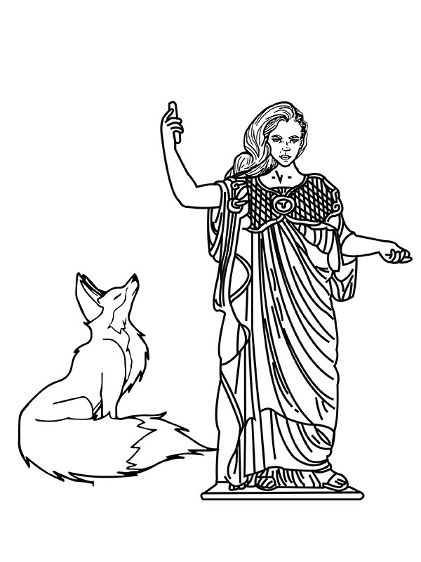 Artemis with a Wolf