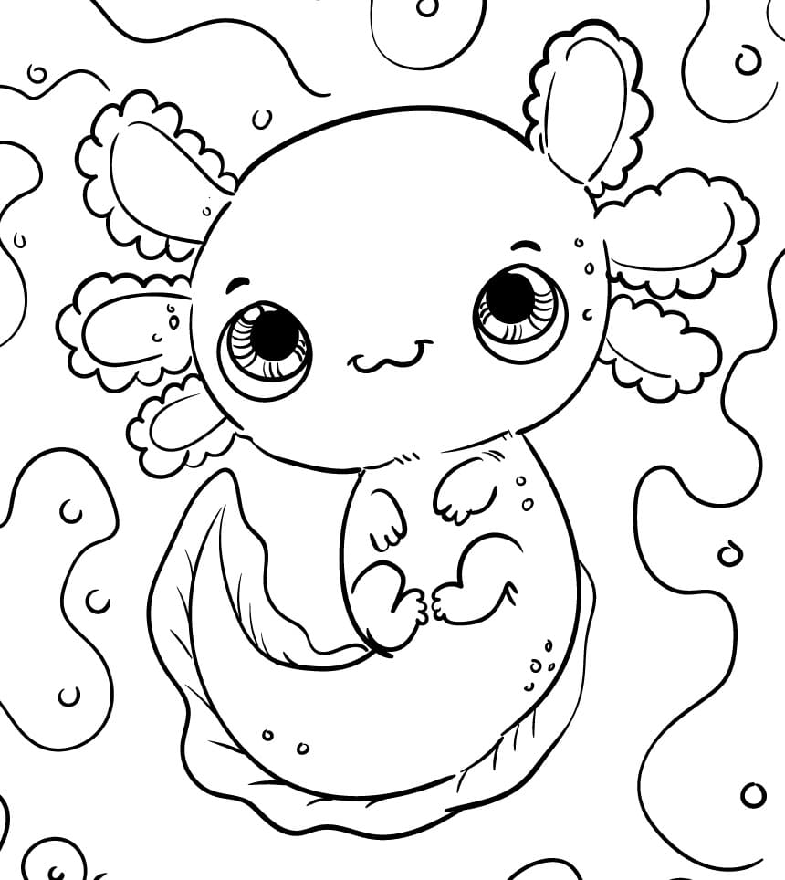 Baby Niedlicher Axolotl