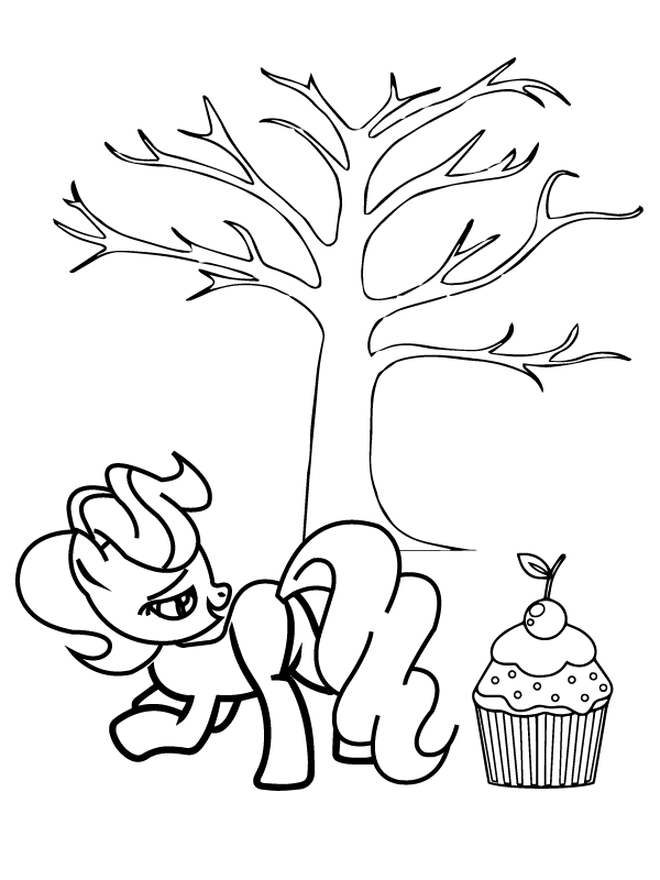 Big Cupcake and Mrs. Cake under the Tree