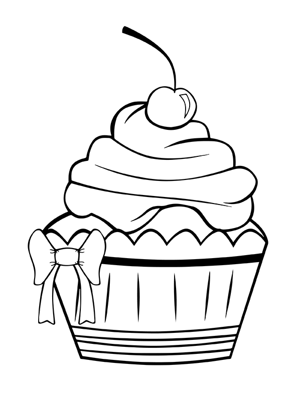 Cute Cupcake Cartoon