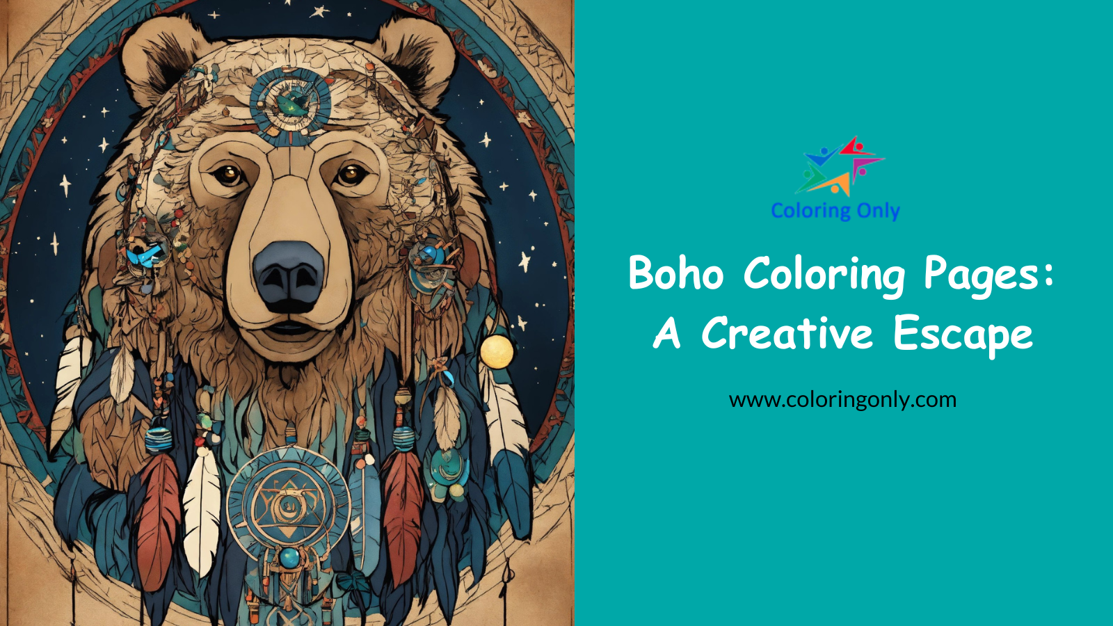 Páginas para colorir Boho: uma fuga criativa