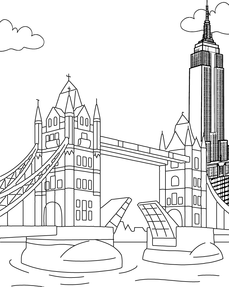 New York coloring page-19