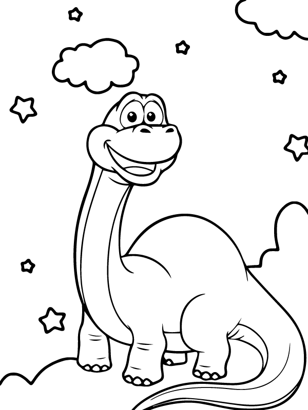 Bron the Dinosaur from Poppy Playtime Free Coloring Page