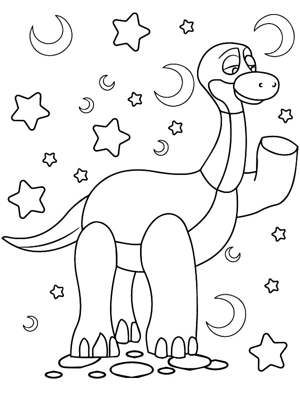 Bron the Friendly Dinosaur Poppy Playtime Edition Coloring Page