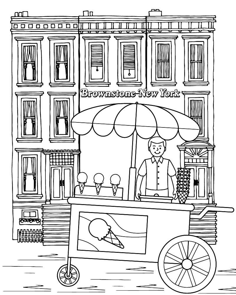 New York coloring page-15