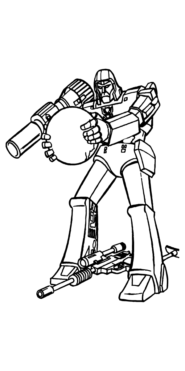 Fighter Bumblebee coloring page
