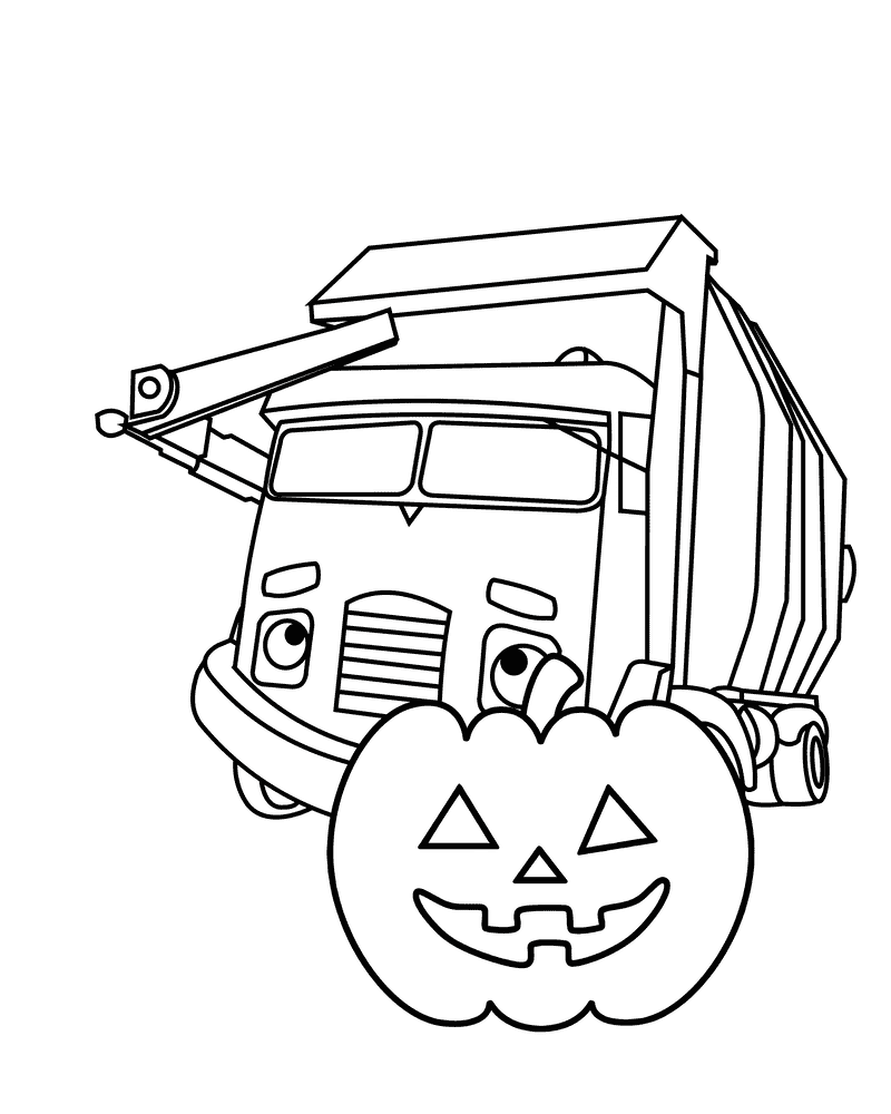 Cartoon Garbage Truck