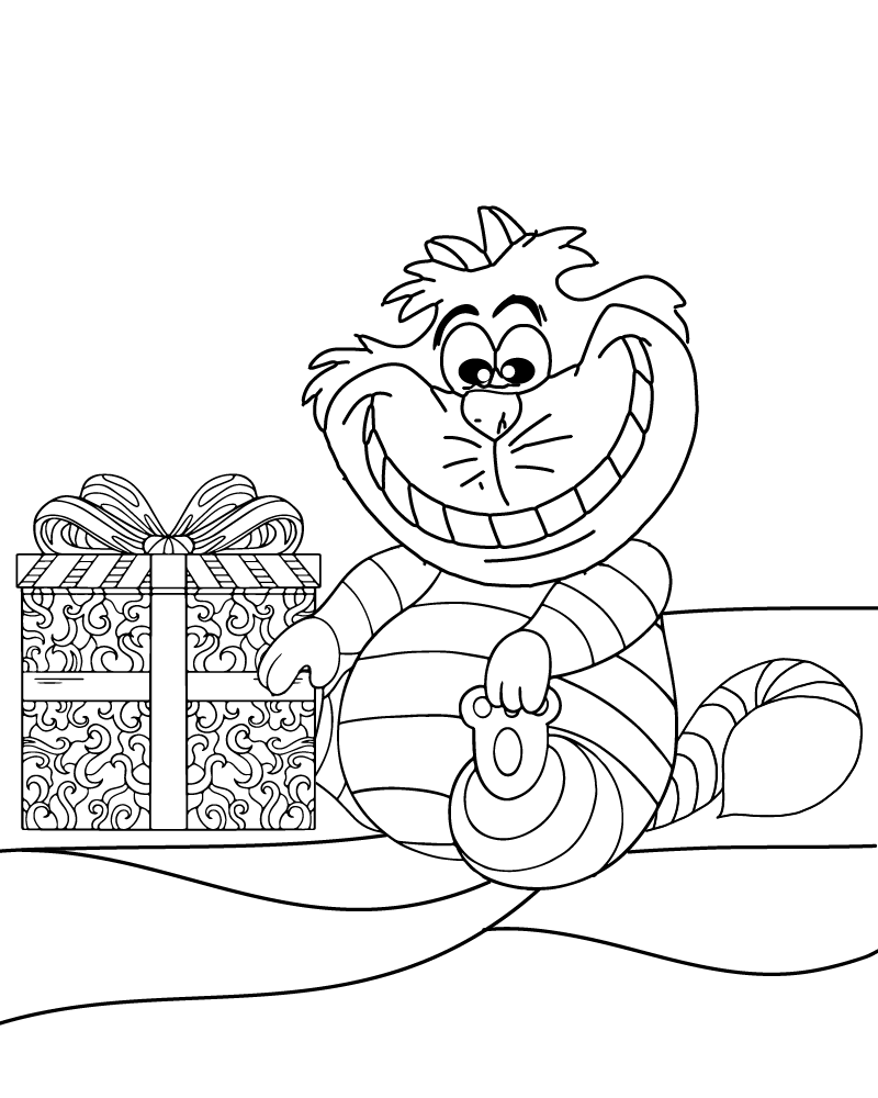 Cheshire Cat Happy with the Gift