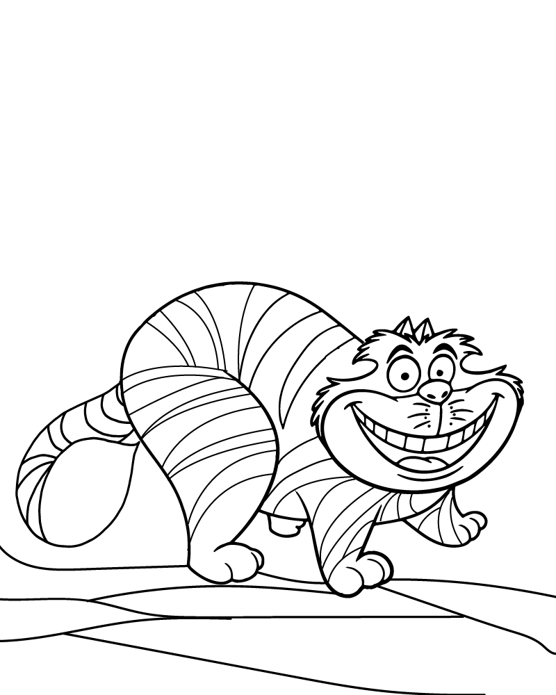 Cheshire Cat with a Big Smile