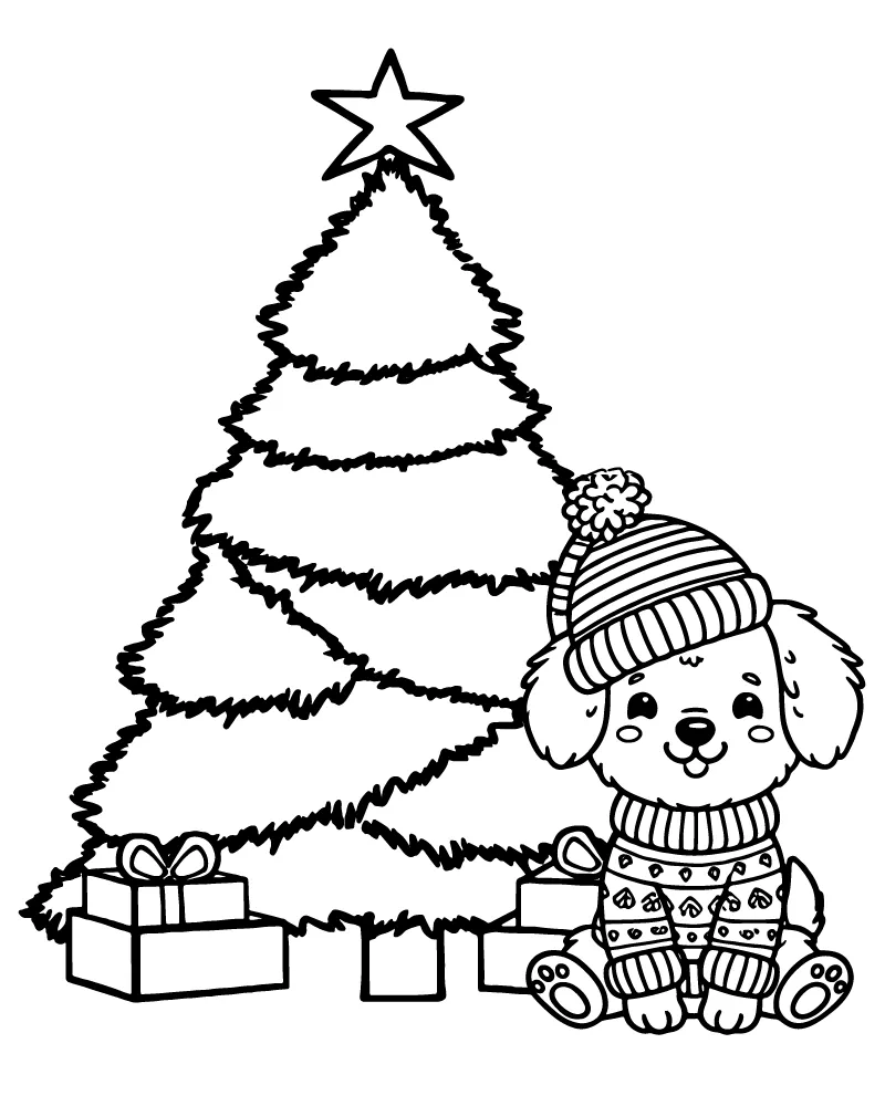Christmas Dog Art Activity