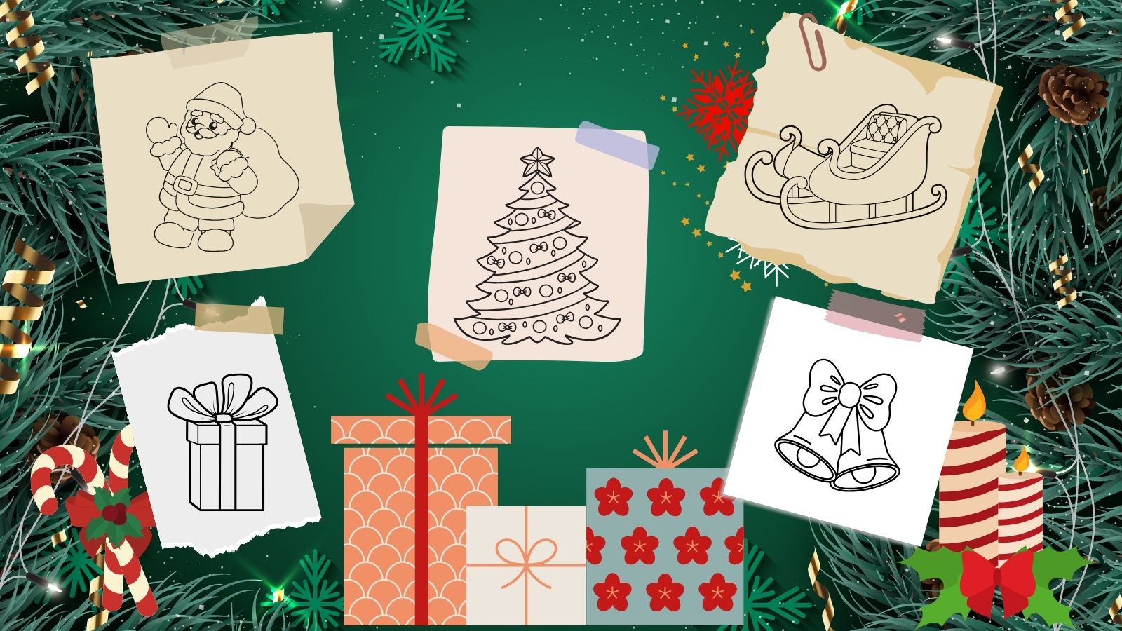 Coloring Pages for Christmas Party
