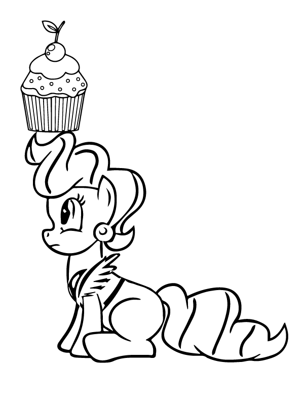 Cupcake above the Head of Mrs. Cake