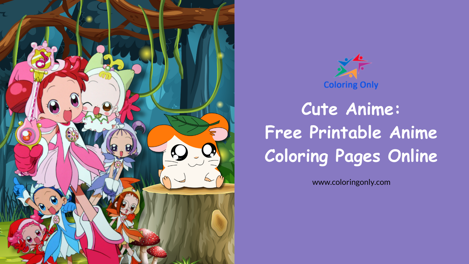 Cute Anime: Free Printable Anime Coloring Pages Online