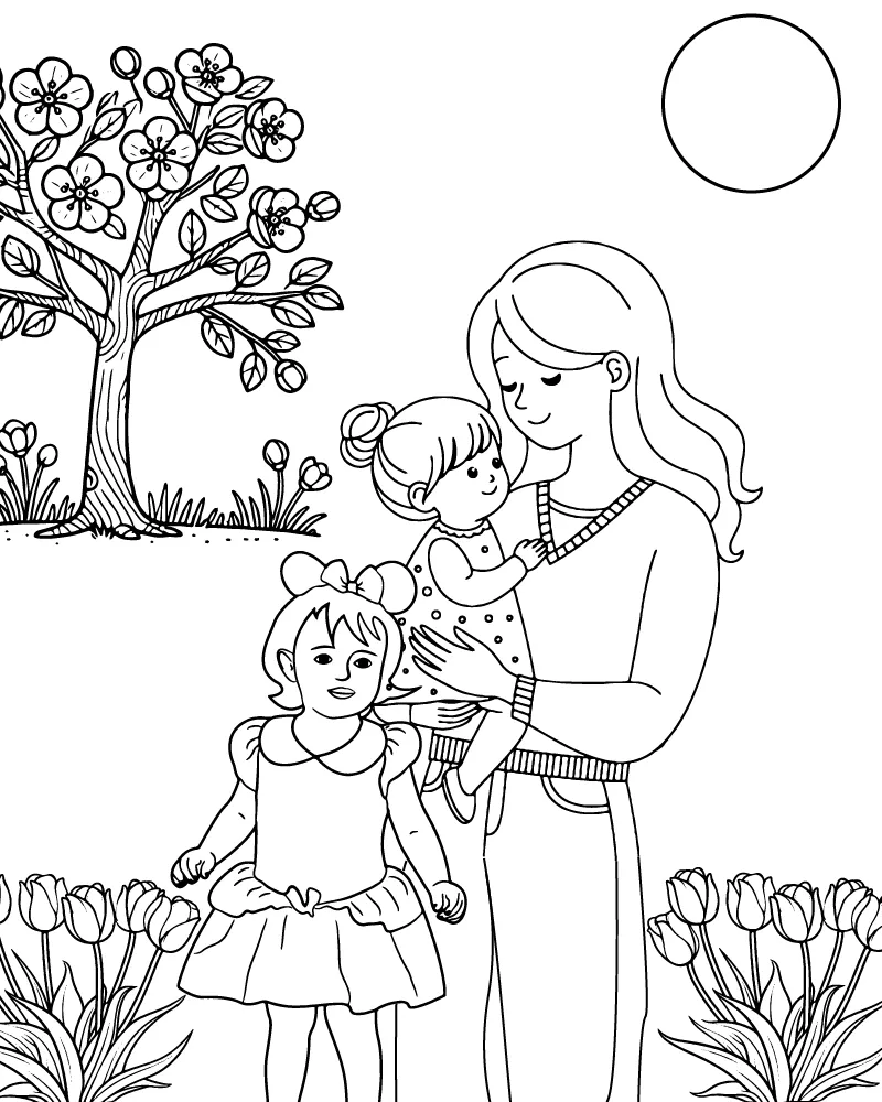 Cute Baby and Mother