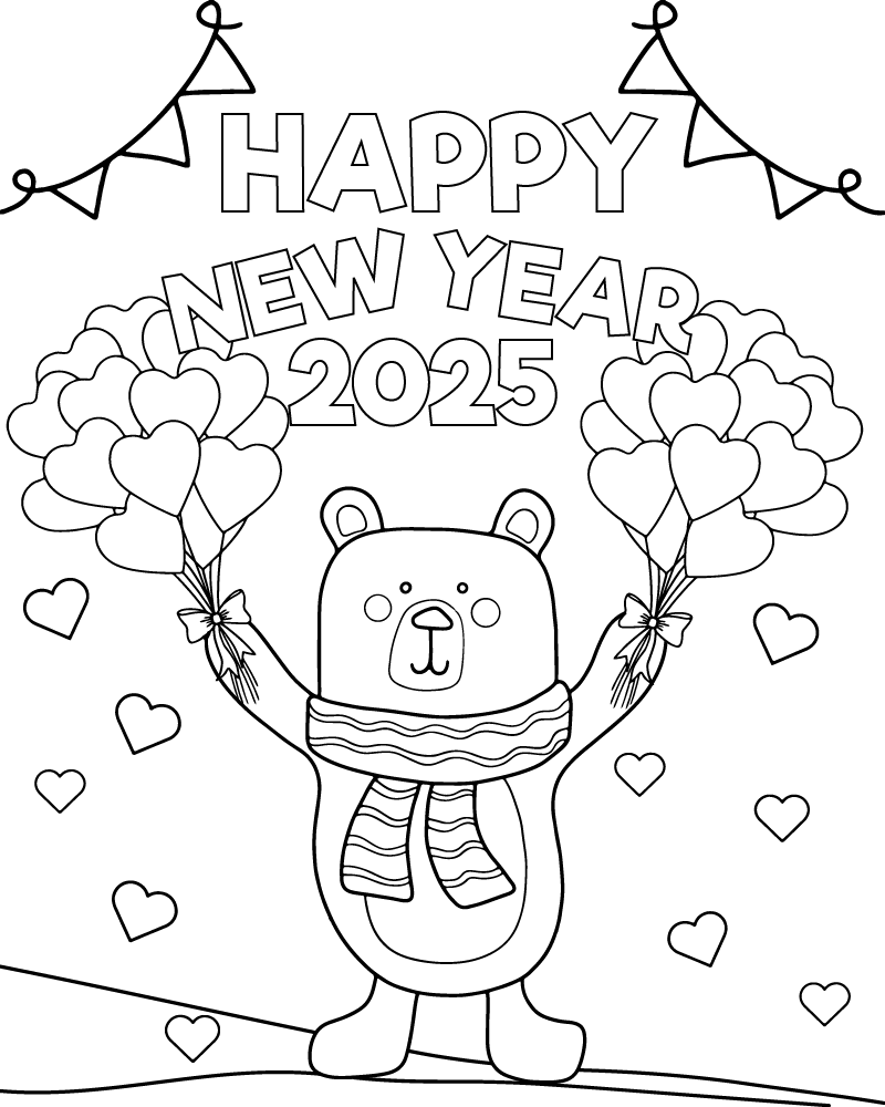 Cute Happy New Year 2025