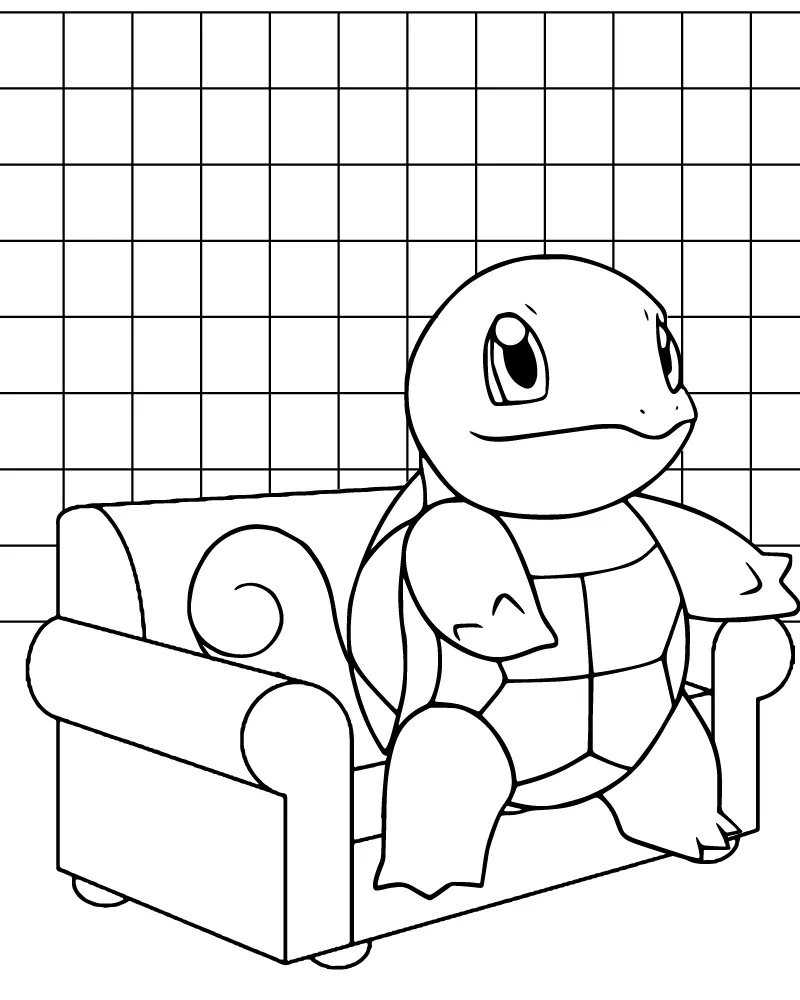 Cute Pokemon Squirtle Sitting