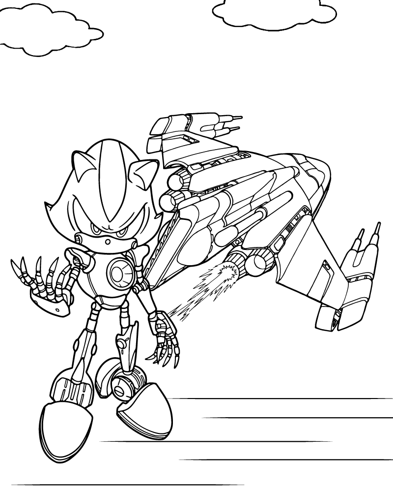 Detaillierter Metal Sonic