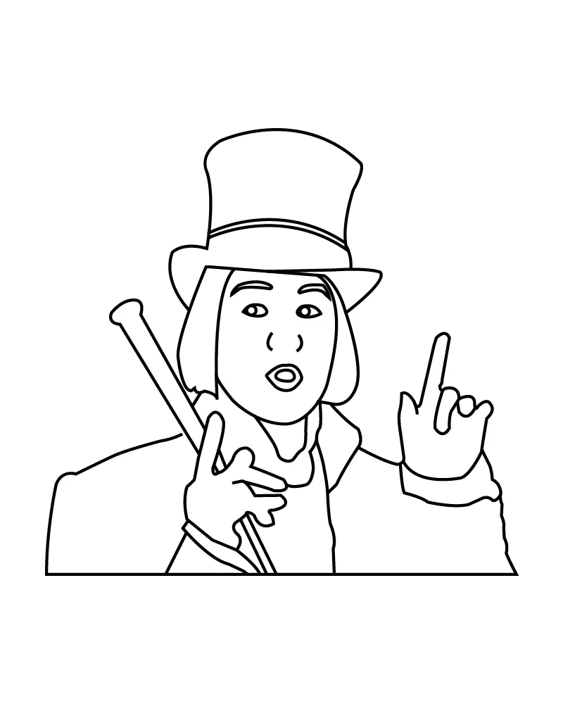Detailed Willy Wonka
