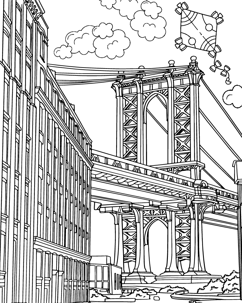 New York coloring page-14