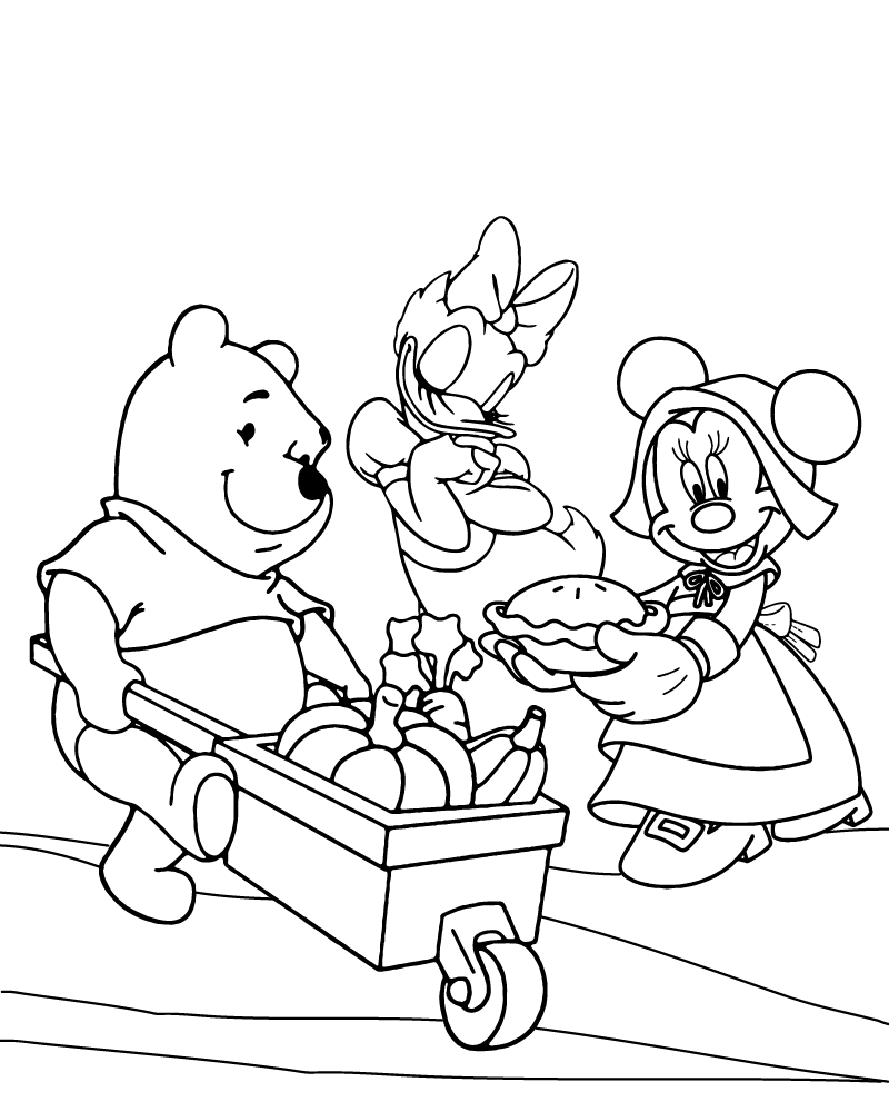 Disney Thanksgiving Coloring Book