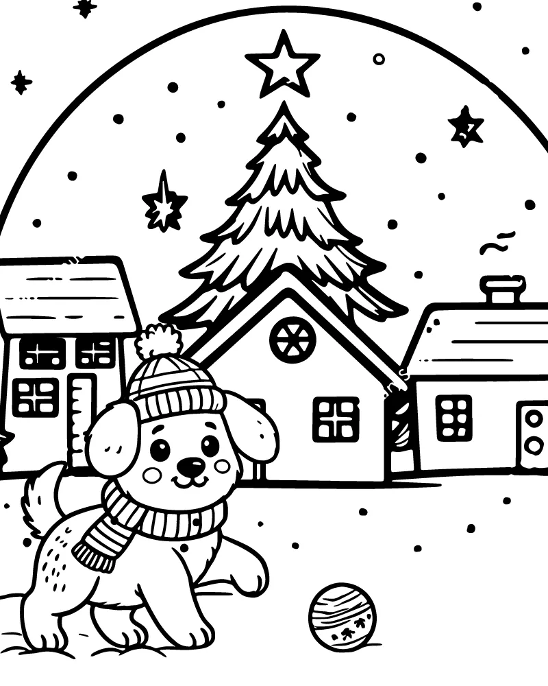 Dog Christmas Printable