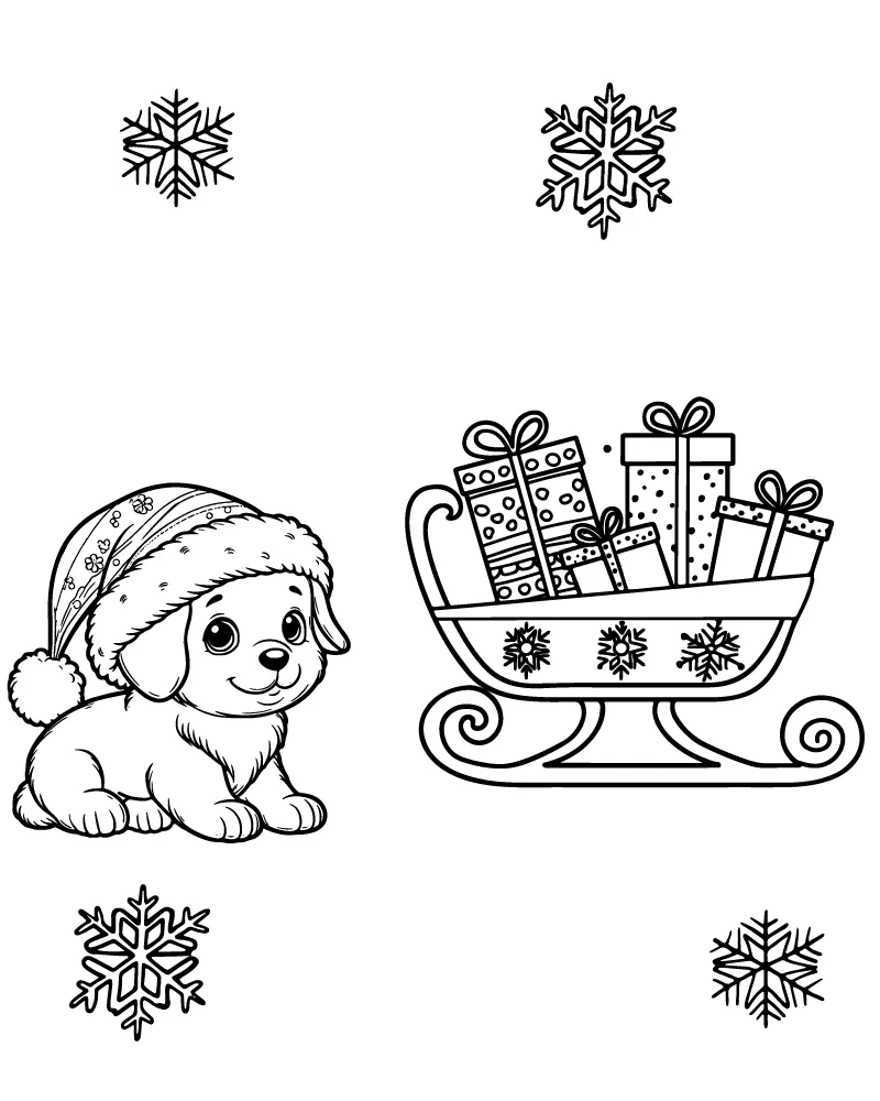 Dog Winter Festive