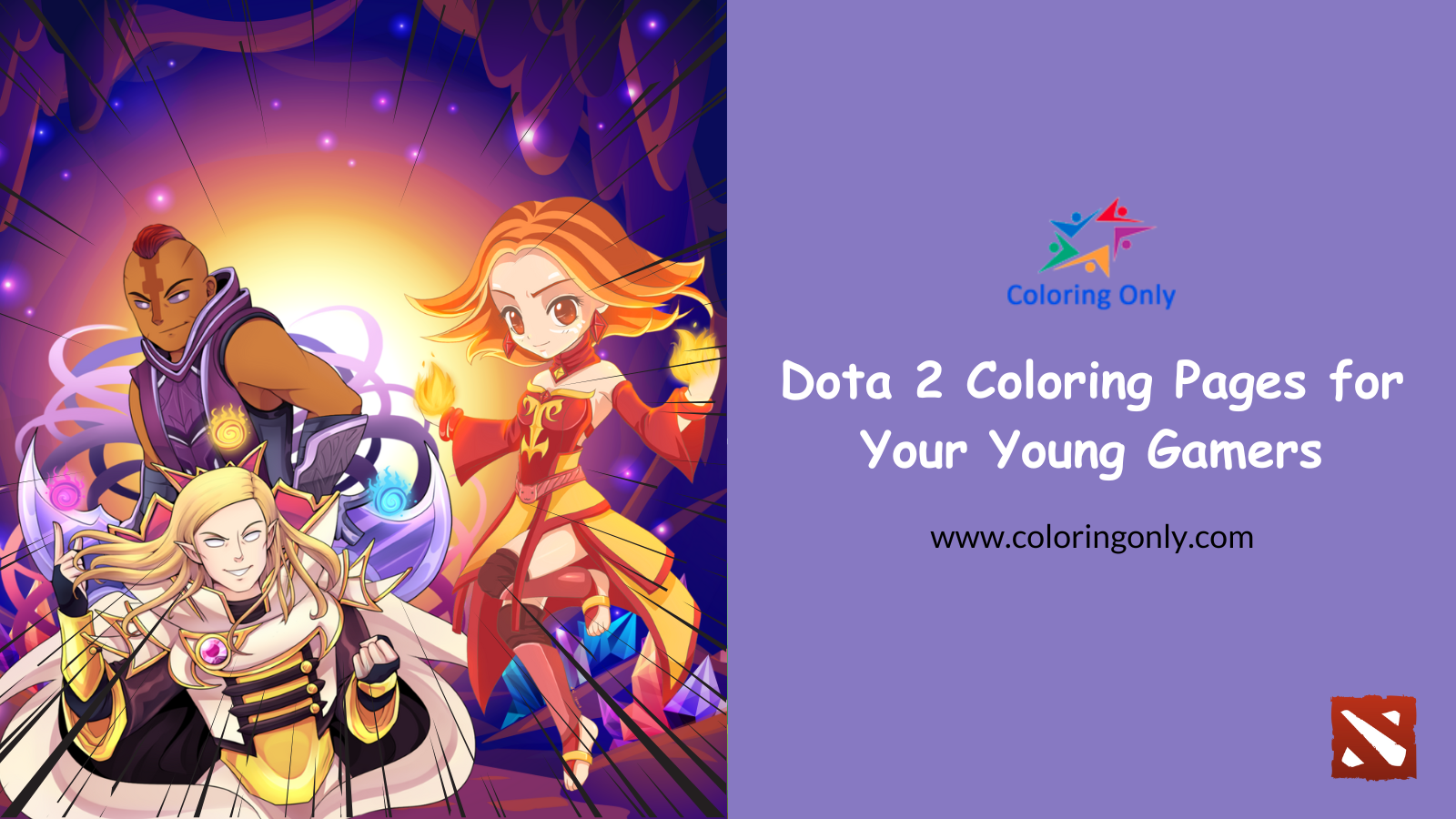 Dota 2 Coloring Pages for Your Young Gamers