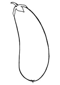 Eggplant Coloring Page