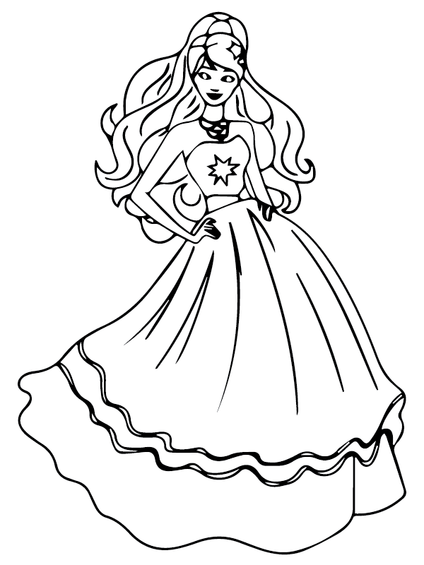Princess And The Pea Coloring Page