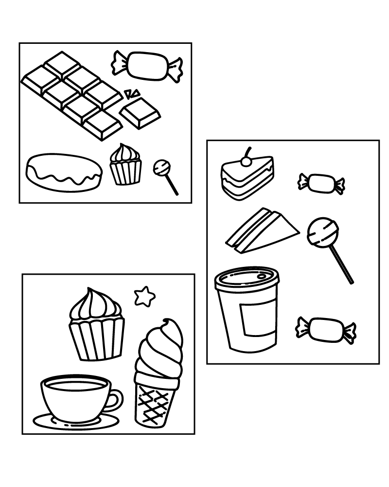 Food Group Coloring Sheet