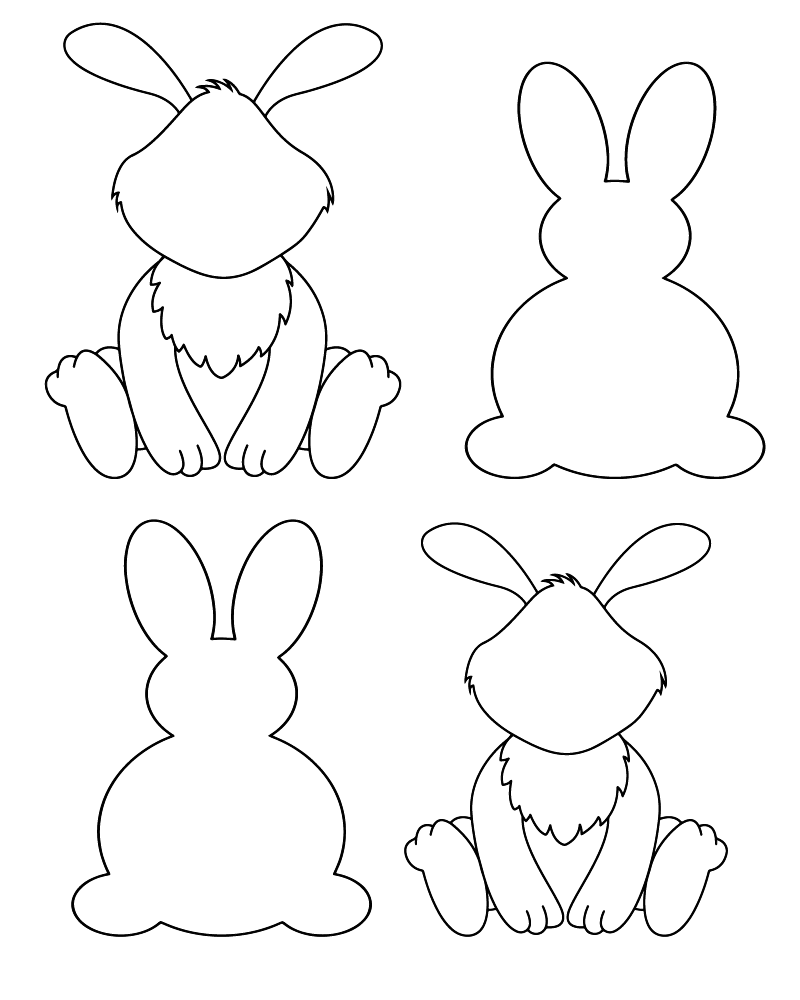 Four Bunny Templates