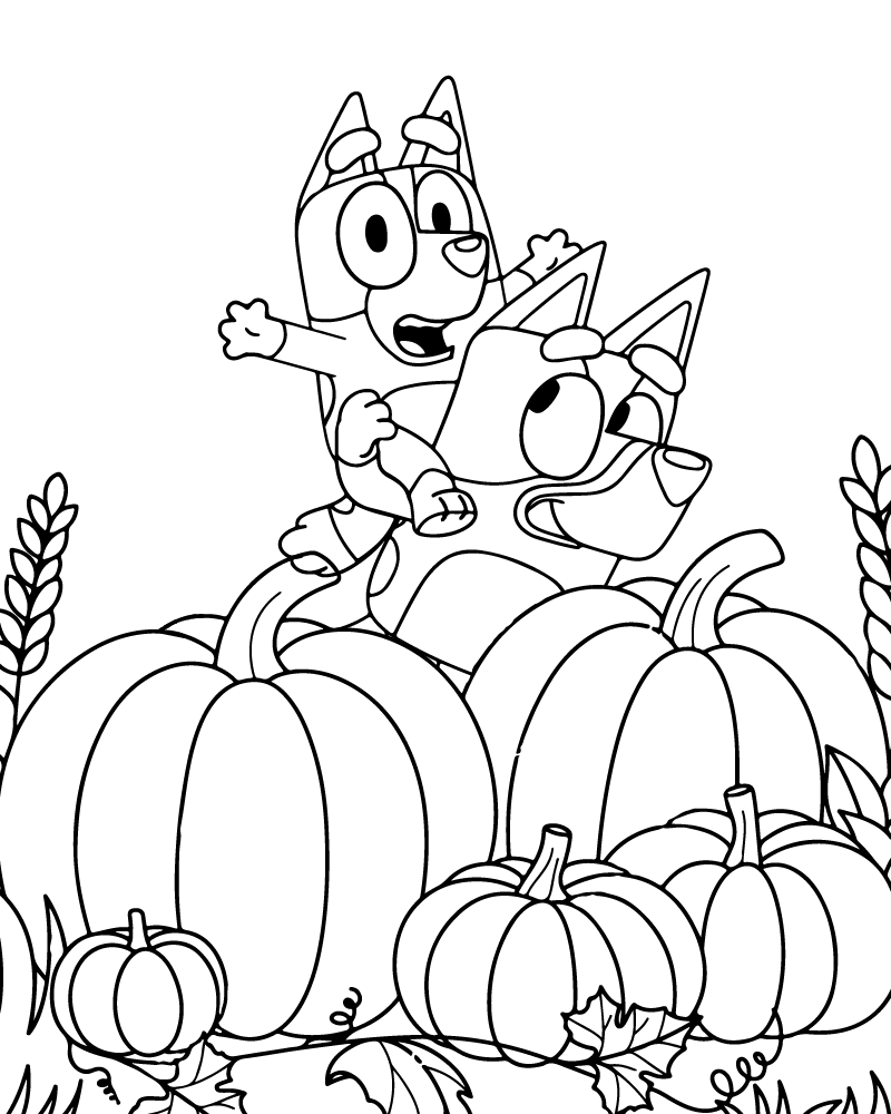 Free Bluey Halloween PDF