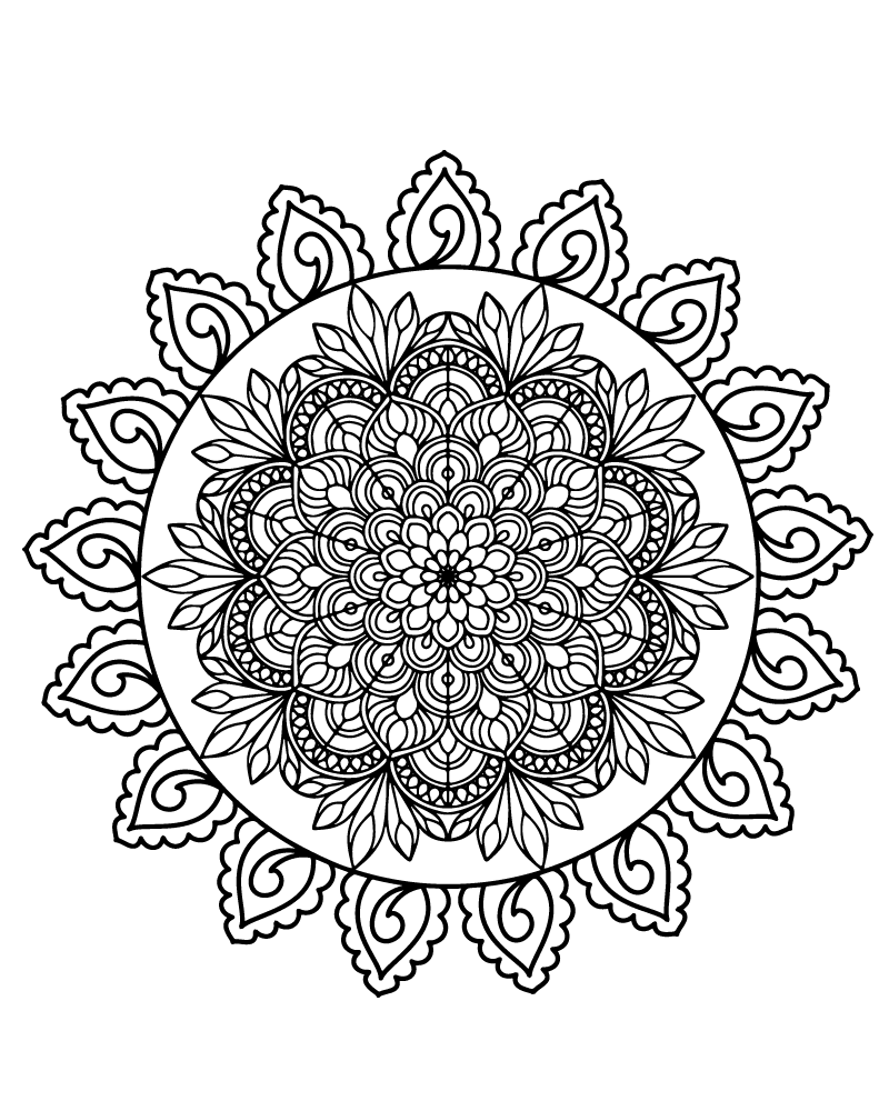 Free Mandala for Adults