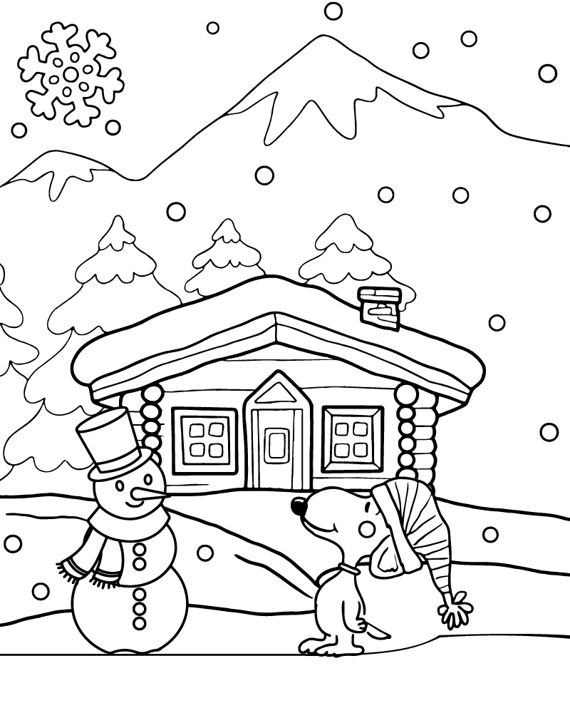 Free Snoopy and Christmas Snowman