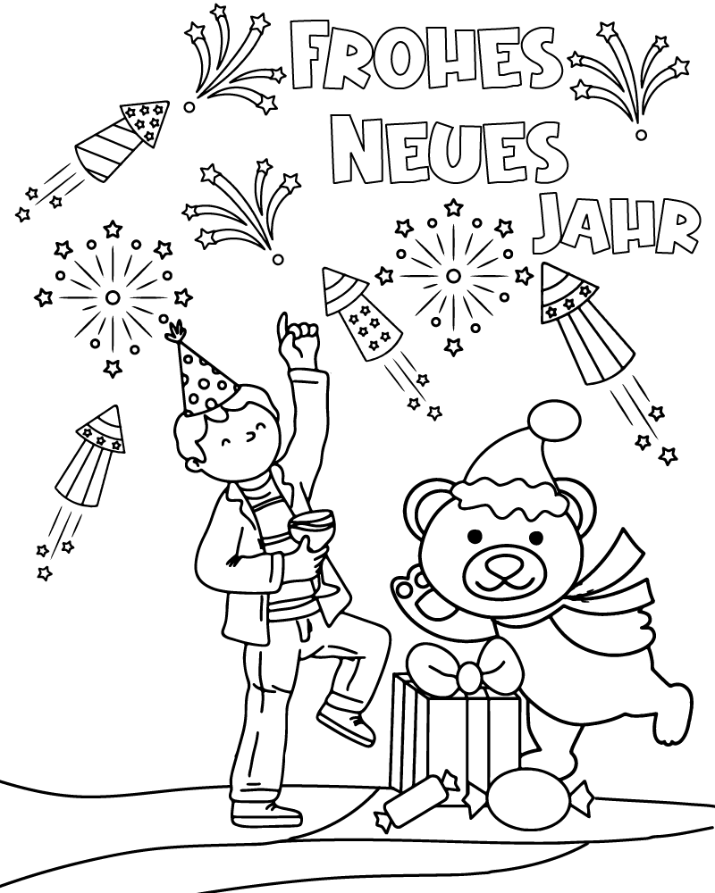 Frohes Neues Jahr Free Printable