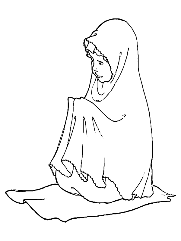 Girl Muslim Praying