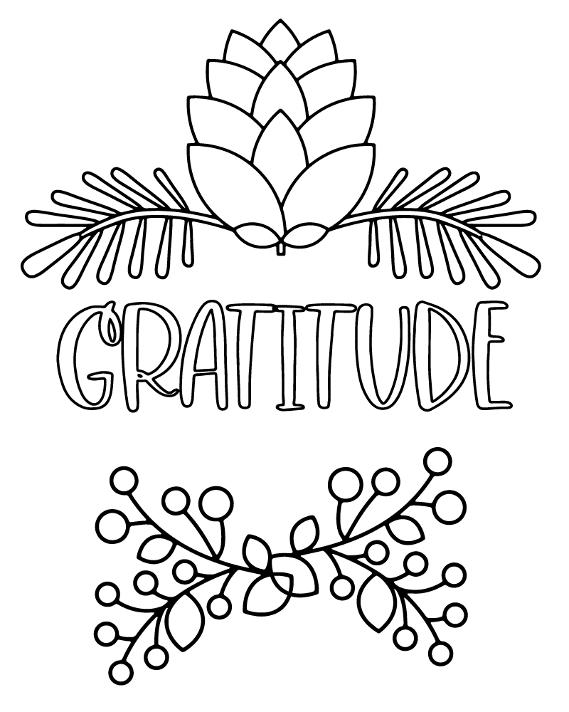 Gratitude Worksheet For Child