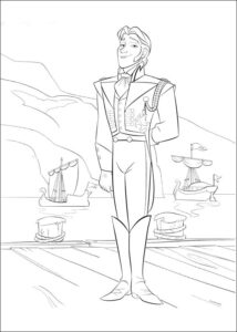 Hans From Frozen Coloring Page