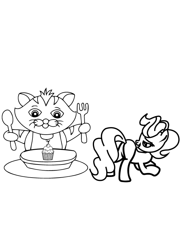 Happy Cat and Mrs. Cake from My Little Pony