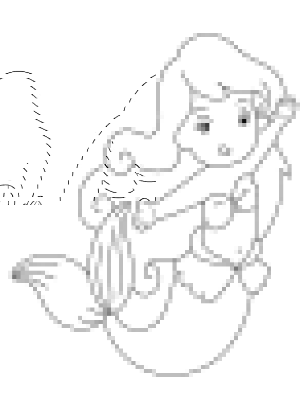 Happy Cute Mermaid