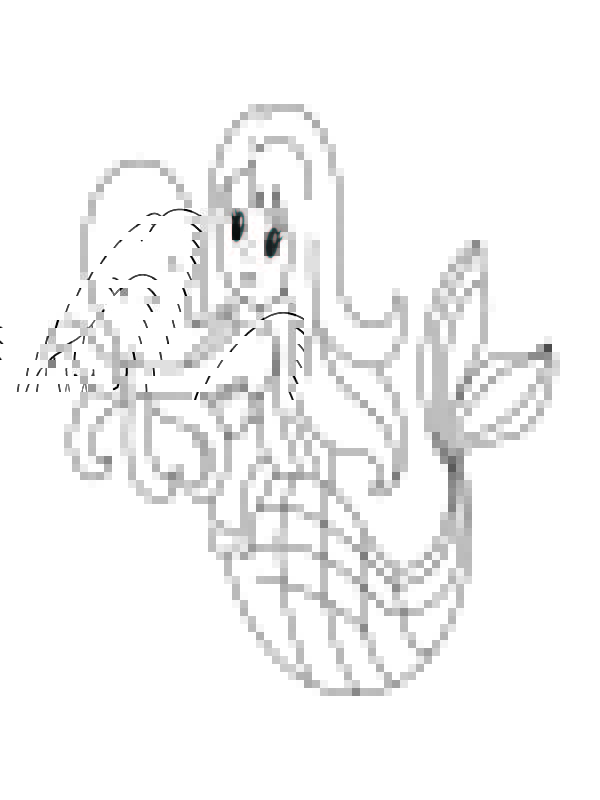 Happy Mermaid and Octopus