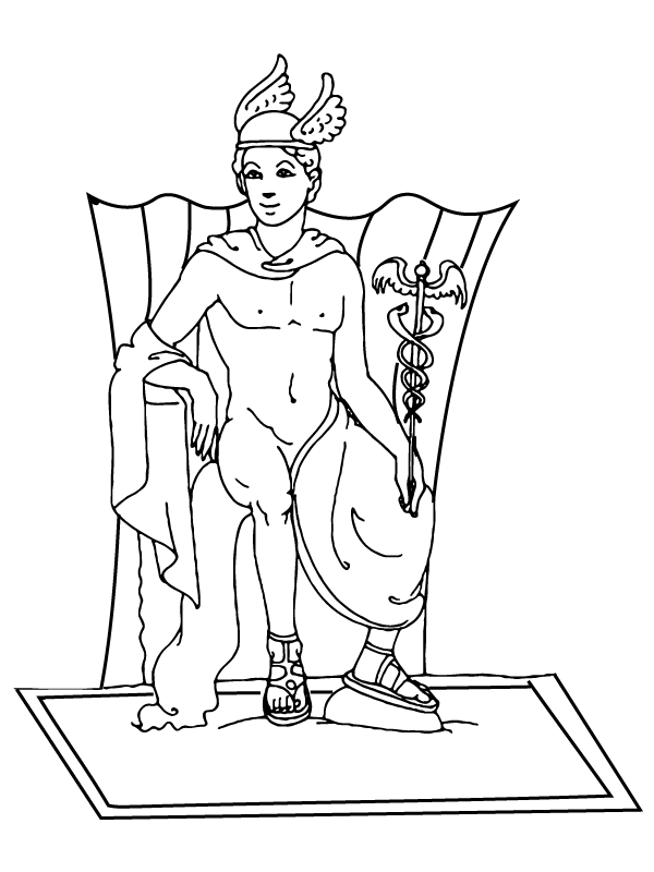 Hermes Sitting on the Throne