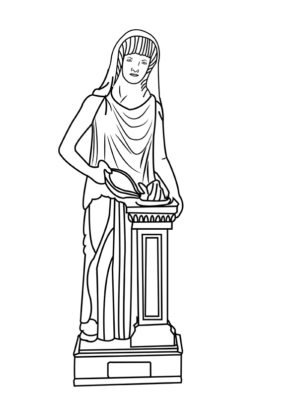 Hestia Holding Ancient Antique