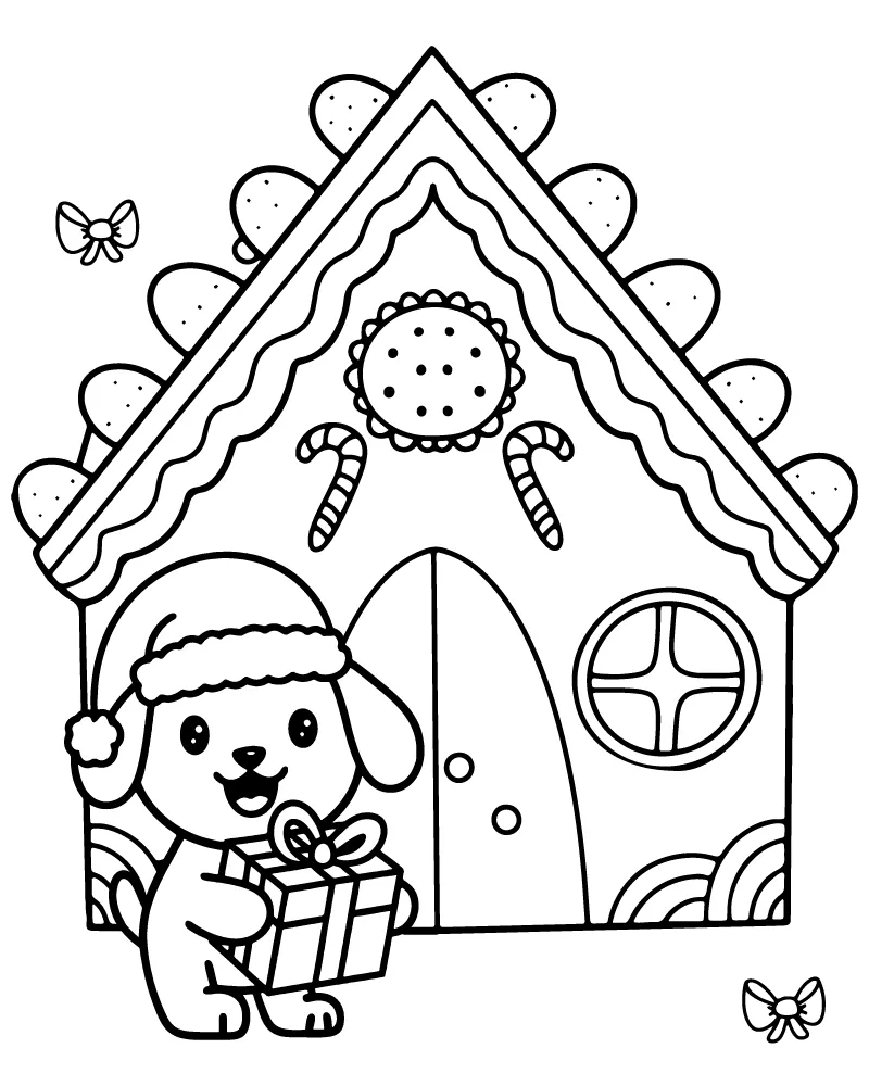 Holiday Puppy Printable