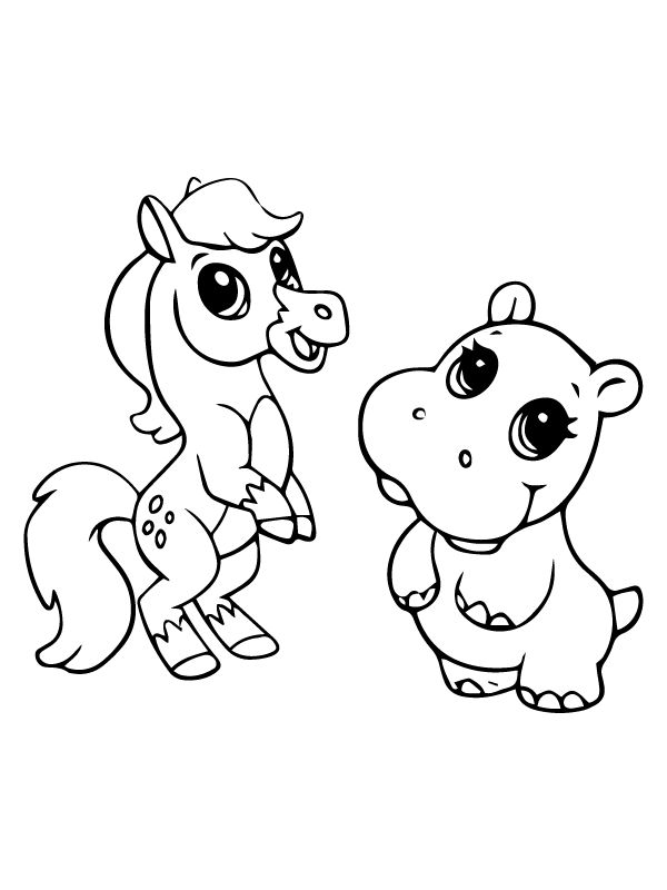 Horse and Hippo