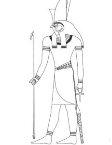 Ausmalbild Horus